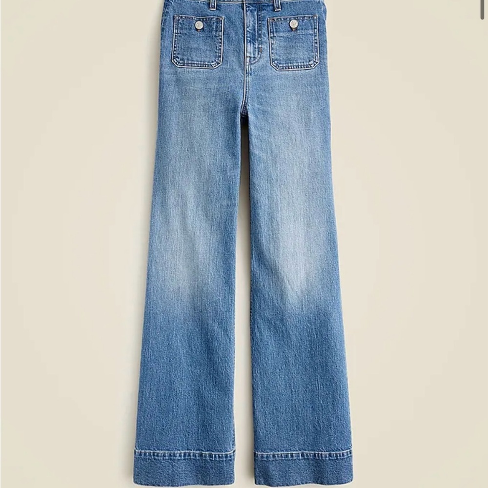 J. Crew Blue High-Rise Flare Jeans